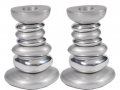 Aluminum Tower Candlestick - Stone Shapes by Yair Emanuel
