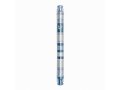 Anodized Aluminum Cylinder Mezuzah Case, Shades of Gray Stripes - Yair Emanuel