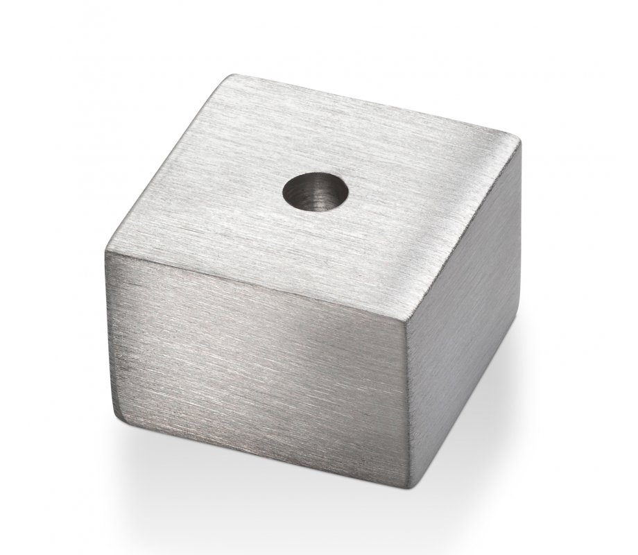 Anodized Aluminum Hanukkah Dreidel Flower Design, Silver - Adi Sidler