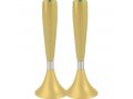 Anodized Aluminum Slender Shabbat Candlesticks by Yair Emanuel