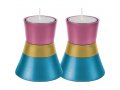 Anodized Aluminum Small Tea Light Candlesticks by Yair Emanuel