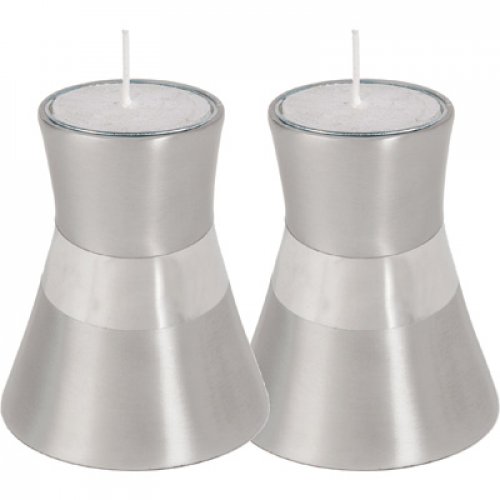 Anodized Aluminum Small Tea Light Candlesticks by Yair Emanuel