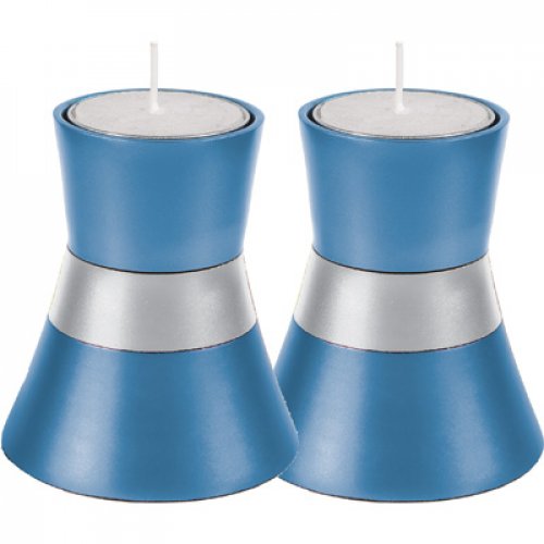 Anodized Aluminum Small Tea Light Candlesticks by Yair Emanuel