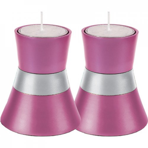 Anodized Aluminum Small Tea Light Candlesticks by Yair Emanuel