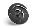 Anodized Aluminum Spiral Dreidel, Black - Adi Sidler