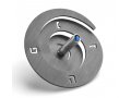 Anodized Aluminum Spiral Dreidel, Gray - Adi Sidler