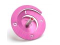 Anodized Aluminum Spiral Dreidel, Pink - Adi Sidler