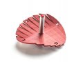 Anodized Aluminum Waves Hanukkah Dreidel, Red - Adi Sidler