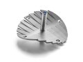 Anodized Aluminum Waves Hanukkah Dreidel, Silver - Adi Sidler