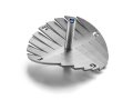 Anodized Aluminum Waves Hanukkah Dreidel, Silver - Adi Sidler