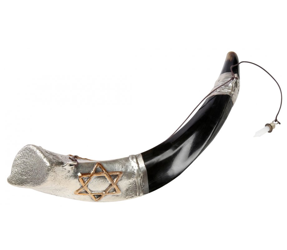 Anointing Yemenite Shofar with Silver Star of David