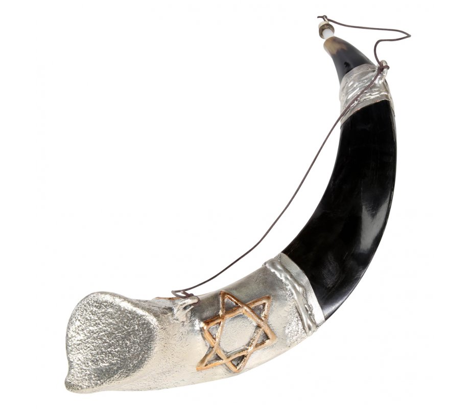 Anointing Yemenite Shofar with Silver Star of David