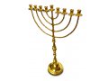 Antique Gold Hanukkah Menorah Traditional Design Extra Large - 36 Inches