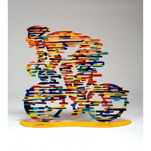 Armstrong Free Standing Double Sided Bicycle Sculpture - David Gerstein