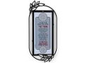 Ashkenazi Asher Yatzar Blessing in Gray Tones Dorit Judaica Wall Plaque
