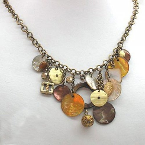 Autumn Harvest Moon Necklace - Edita