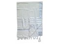 Barak Wool Tallit Prayer Shawl, Lightweight Non slip with Silver Stripes - Talitnia