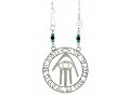 Ben Porat Yossef Hamsa Necklace - Nickel Silver by Shraga Landesman