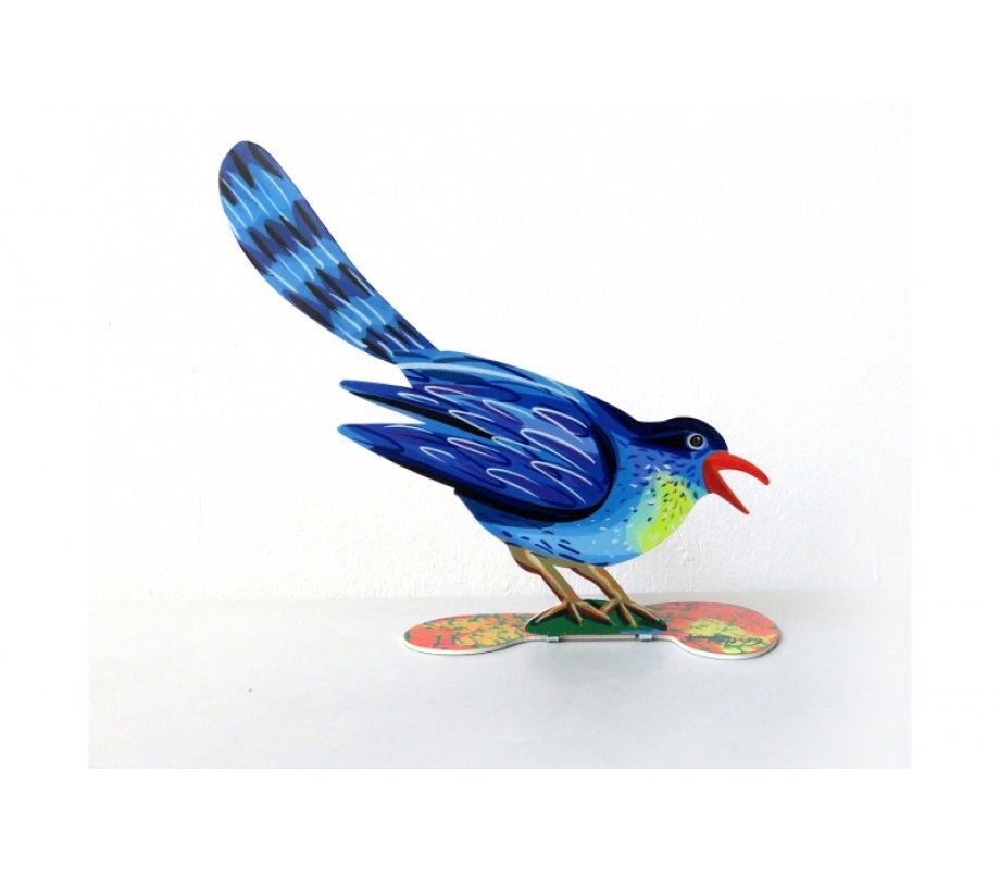 Bird in Love Free Standing Double Sided Sculpture - David Gerstein