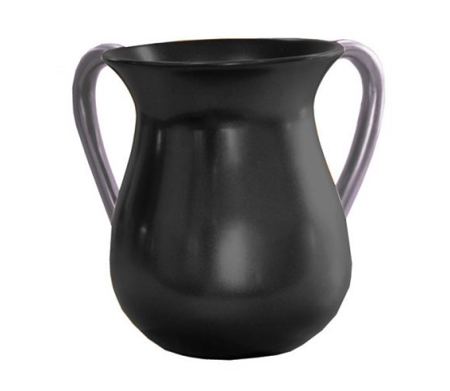 Black Anodized Aluminum Classic Netilat Yadayim Wash Cup - Yair Emanuel