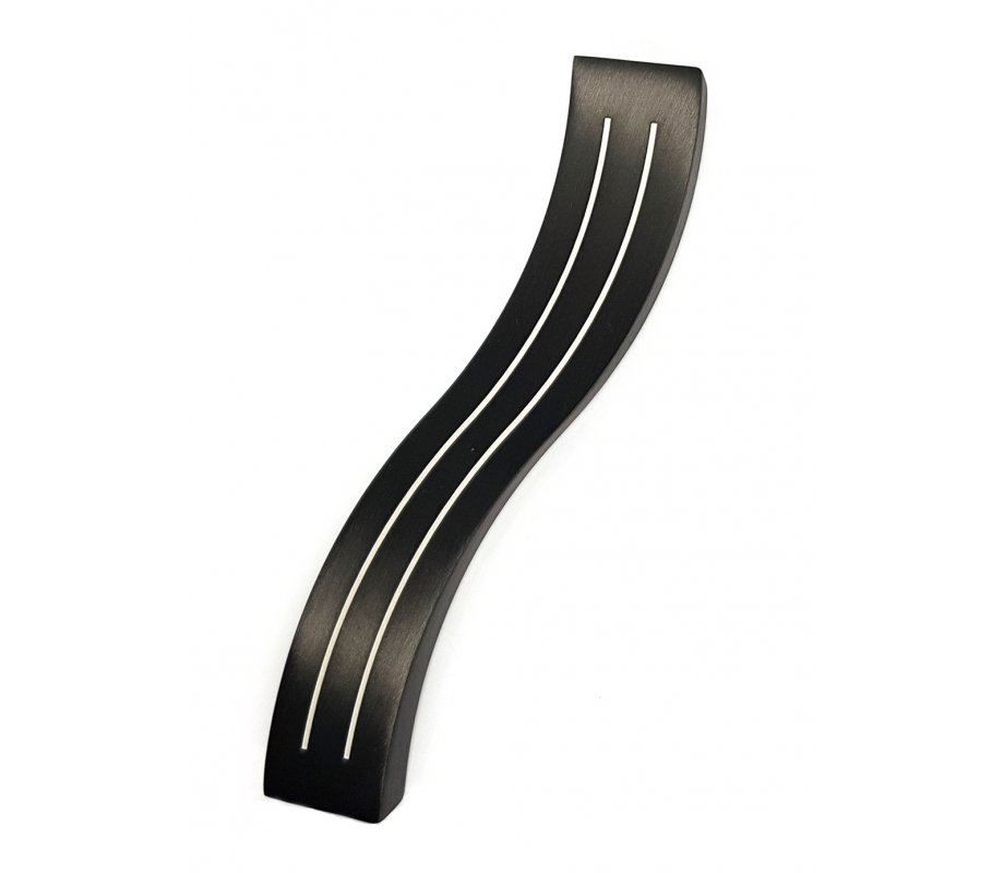 Black Wave Design Mezuzah Case by Adi Sidler