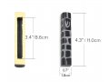 Black and White Jerusalem Stone Mezuzah Case with Western Wall Image - 4.3