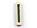 Black and White Jerusalem Stone Mezuzah Case with Western Wall Image - 4.3