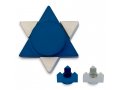 Blue Anodized Aluminum Travel Shabbat Candlesticks, Star of David - Avner Agayof