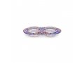Blue Eastern Flower Design Glass and Metal Candle Holders for Tea Lights - Yair Emanuel