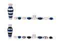 Blue Jug Travel Menorah by Agayof