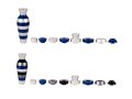 Blue Jug Travel Menorah by Agayof