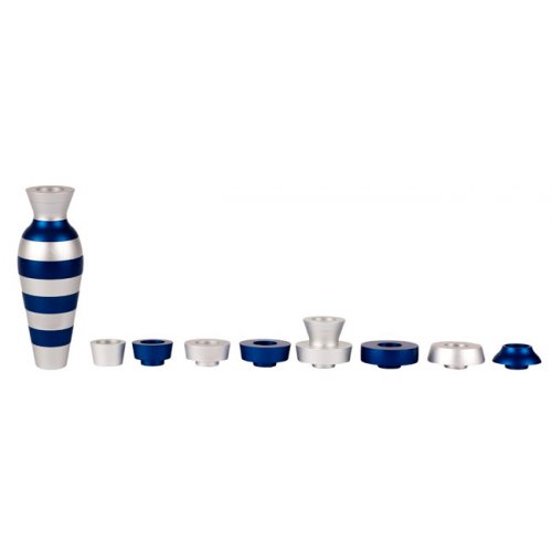 Blue Jug Travel Menorah by Agayof