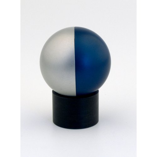 Blue Travelling Aluminum Shabbat Candlesticks Ball Series by Agayof