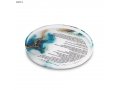 Blue and Gold Abstract Acrylic Havdalah Tray with Prayer