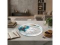 Blue and Gold Abstract Acrylic Havdalah Tray with Prayer