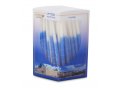 Blue and White Slender Handmade Dripless Hanukkah Candles -