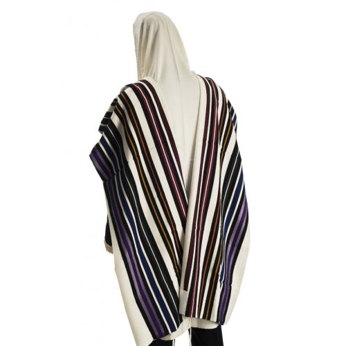 Bnei Ohr Josephs Coat Tallit Rainbow Colors by Talitnia