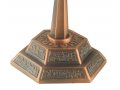 Bronze Seven Branch Menorah, Jerusalem Images - Choice: 5.3 or 8.6 Height