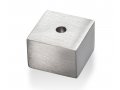 Brushed Aluminum Chanukah Dreidel Dove of Peace, Gray - Adi Sidler