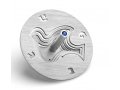 Brushed Aluminum Chanukah Dreidel, Dove of Peace, Pink - Adi Sidler