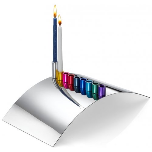 Building Bridges Hanukkah Menorah - Laura Cowan