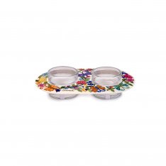 Butterflies Design Glass and Metal Candle Holders for Tea Lights - Yair Emanuel