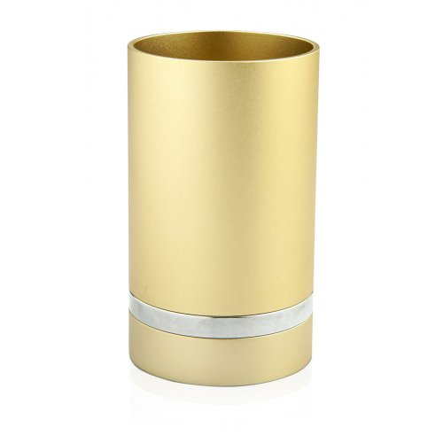 Champagne Anodized Aluminum Kiddush Cup by Benny Dabbah