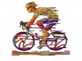 Champion Free Standing Double Sided Bicycle Sculpture - David Gerstein