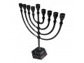 Classic Design Pewter Color Chanukah Menorah