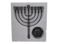Classic Design Pewter Color Chanukah Menorah