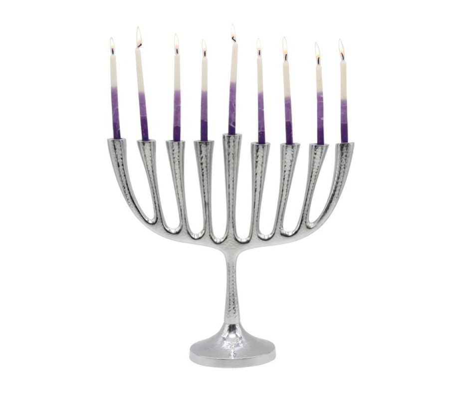 Classic Large Hanukkah Menorah, 12 Inches Height - Yair Emanuel