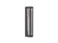 Clear Acrylic Mezuzah Case with Dark Gray Frame, Silver or Gold Shin - Dorit Judaica