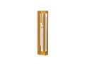 Clear Acrylic Mezuzah Case with Gold Frame, Silver or Gold Shin - Dorit Judaica