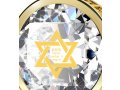 Clear Shema Star of David Goldfilled Pendant By Nano Jewelry